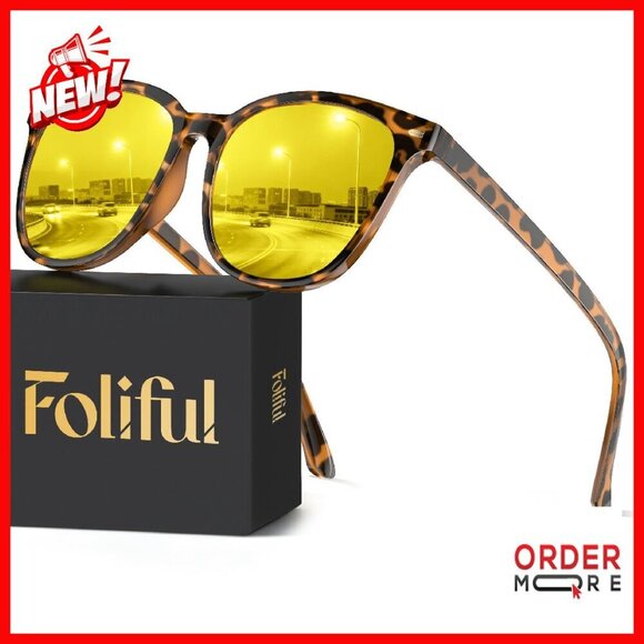 Night Vision Driving Glasses Anti Glare Polarized Yellow Lens Lightweight main image 7